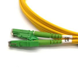 LSZH Optik Fiber Bağlantı Kablosu E2000 9/125 SM Konektörler Dubleks Kablo